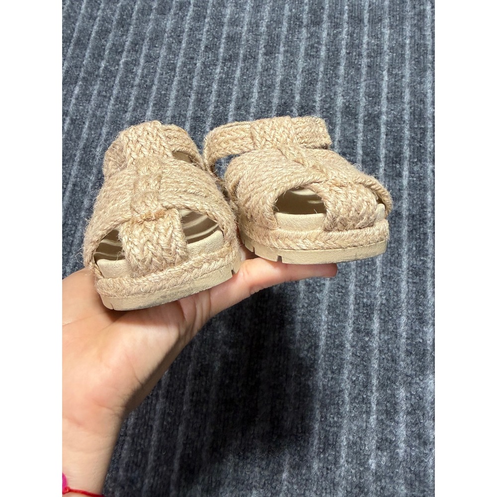 ZARA Jute Fisherman Sandals Toddler Girl Size 22 - US 6. Summer Vacation Casuall - Picture 6 of 8